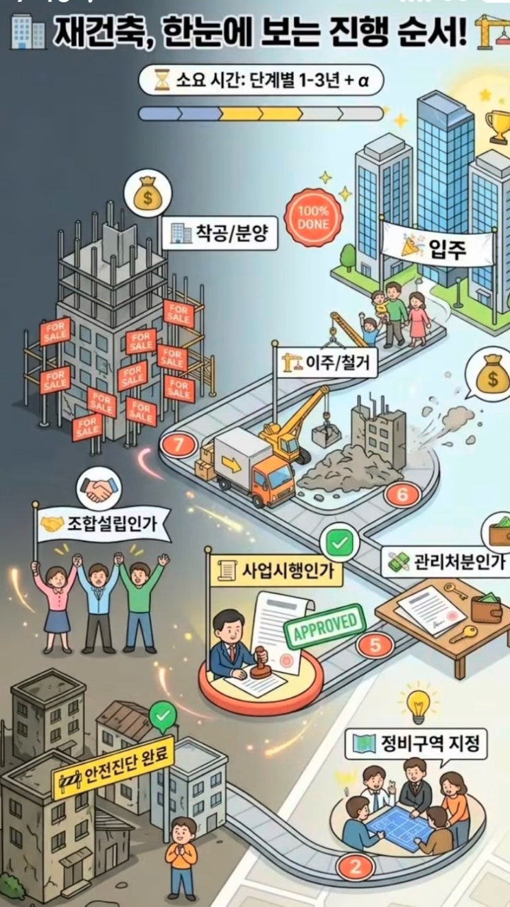  고수들은 절대 피하는 재건축 아파트 기준 & 재건축절차