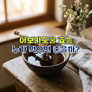 아보카도꿀 효능, 누가 먹으면 좋을까?
