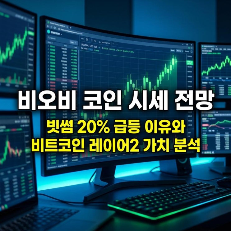  비오비 코인 시세 전망 빗썸 20% 급등 이유와 비트코인 레이어2 가치 분석