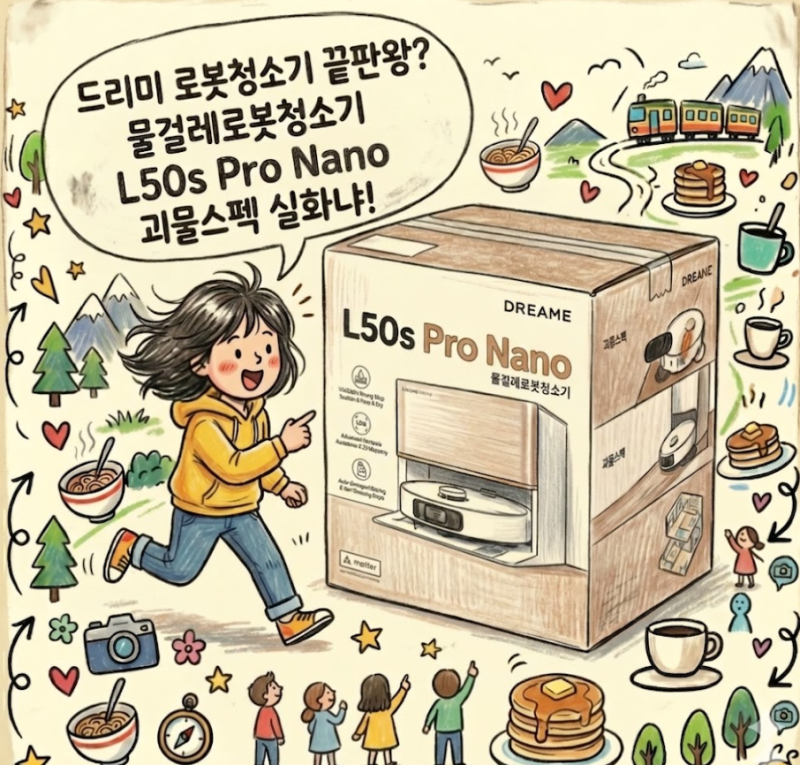 드리미 직배수 로봇청소기 L50s Pro Nano, 괴물스펙인데 가격까지 미쳤다