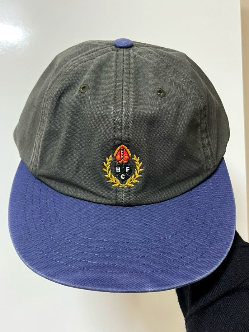 [헤리티지플로스 모자] CREST WASHED CANVAS 6 PANEL CAP - 한남점 매장, 모자 네이비 후기 ! 캠프캡 위....