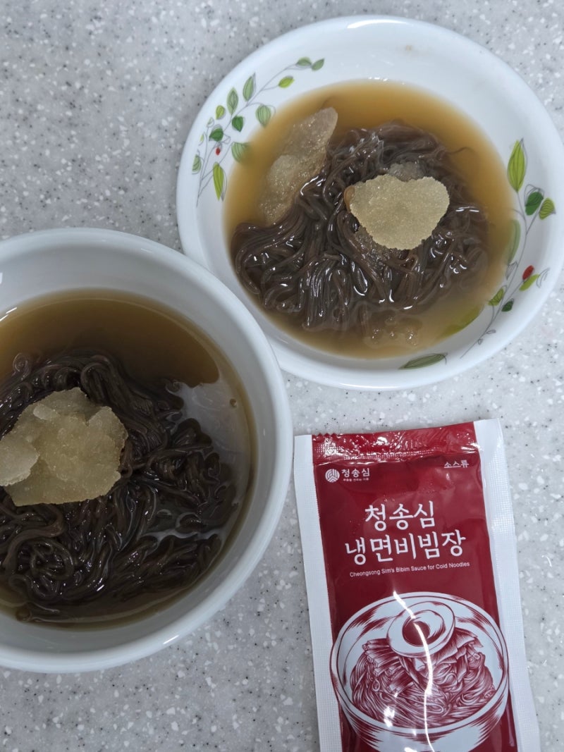 여름엔 냉면이지 집에서 청송심 칡냉면 만들기 냉면비빔장