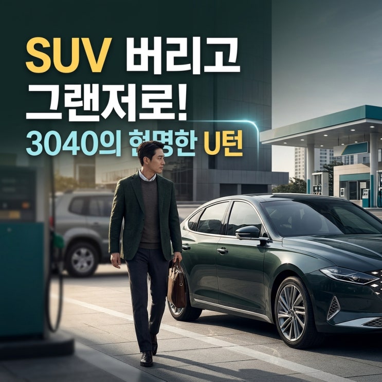  “SUV 타다가 주유소 갈 때마다 한숨 나왔는데…” 요란한 유행 대신 3040 전문직들이 그랜저 하이브리드로 대거 유턴하는 이유