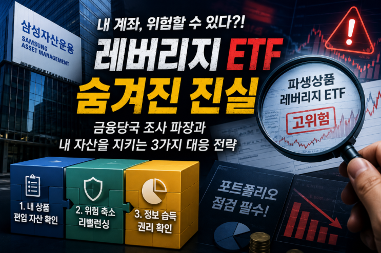  삼성자산운용 실전형 레버리지 조사 파장, 개인 투자자 포트폴리오를 위한 3가지 대응 전략