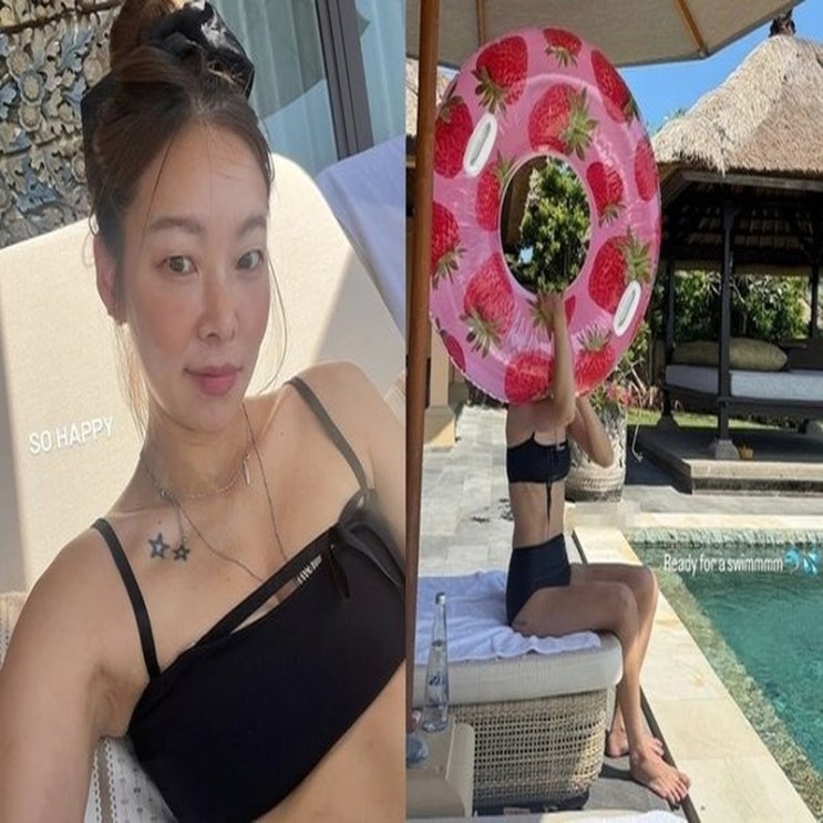  송해나, 쇄골 타투 드러낸 발리 비키니…행복 폭발