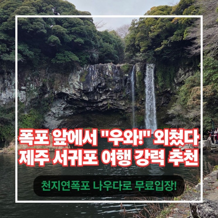  천지연폭포 아이랑 처음 가봤습니다 - 제주 서귀포시 가족여행코스 솔직 후기