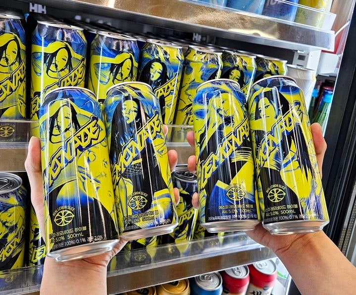 CU推出aespa檸檬汽水Highball：K-Pop專輯概念如何變身便利商店酒飲