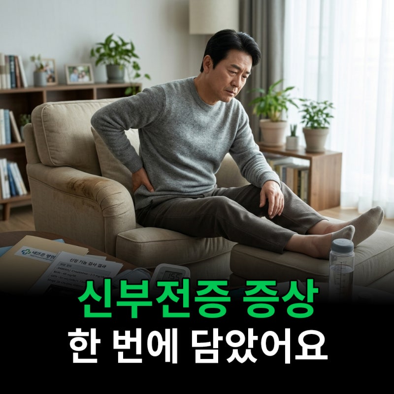 신부전증 증상 원인부터 부종 가려움까지 한 번에 담았어요