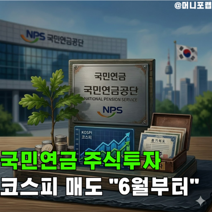  국민연금 주식투자 목표 올렸지만, "코스피 매도는 6월부터"