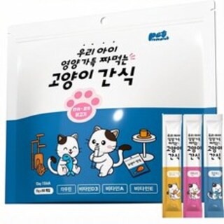  펫리서치 짜먹는 고양이 간식 츄 15g 90개 - 수분 보충과 기호성까지 한번에