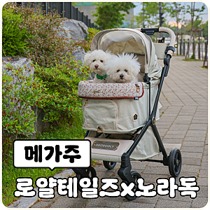애견유모차 로얄테일즈 글로리아 플러스&노라독 유모차가드