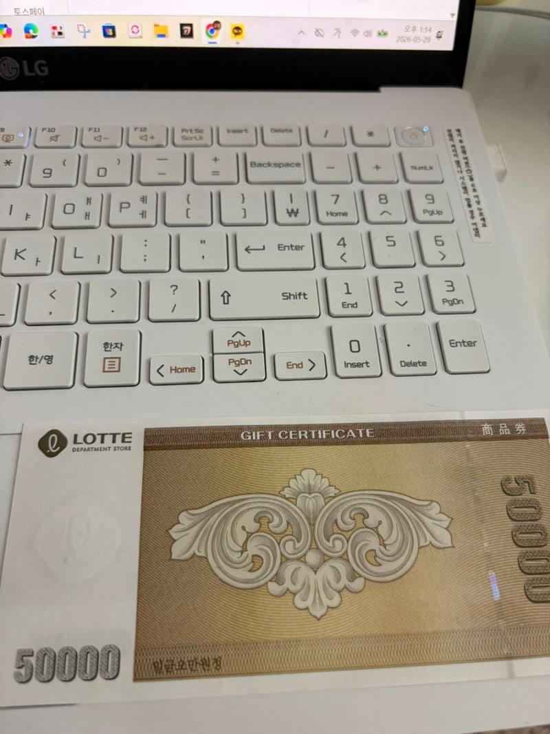 지류 롯데상품권 엘포인트 전환하는법