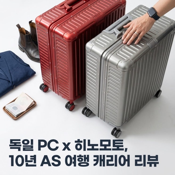 10년AS 독일소재 PC 히노모토 바퀴 알루미늄프레임 여행용캐리어 리뷰