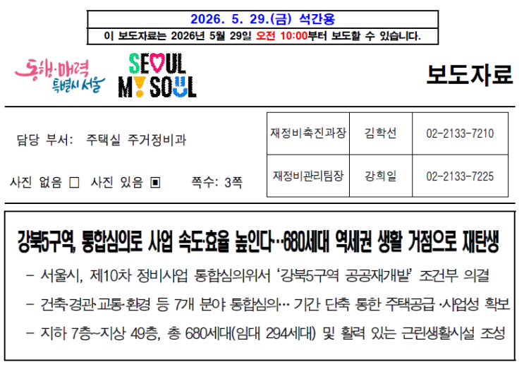  [강북5구역] 미아사거리 초역세권의 부활 49층 680세대 공공재개발 분석