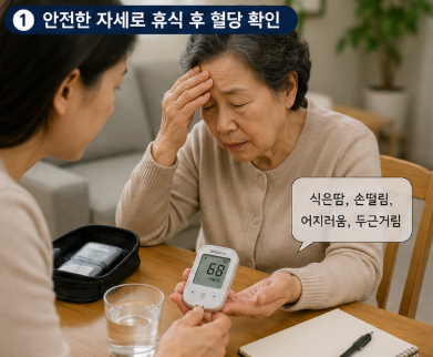저혈당 증상 대처법, 부모님 당뇨약 복용 중 10분 체크