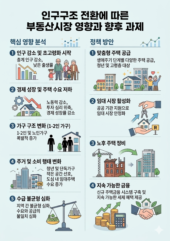  인구구조 전환이 가져올 부동산 시장의 거대한 변화와 생존 과제