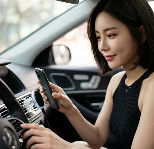 차 안에서 스마트폰 흔들림 해결했어요 벤딕트 자석 거치대 추천