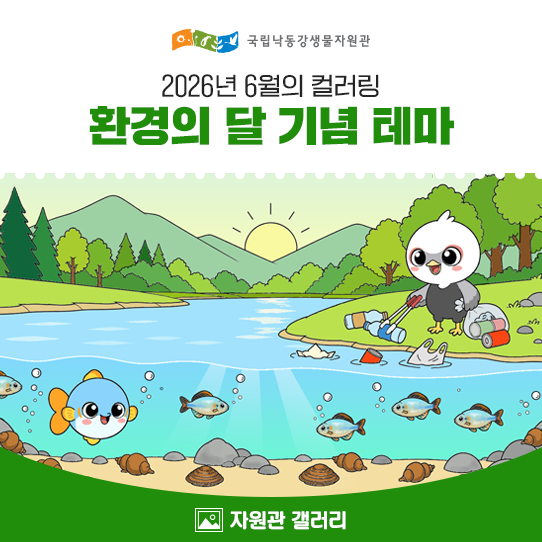 2026년 6월의 컬러링, 환경의 달 기념 테마 재루 담이 휴대폰 / 태블릿 / 컴퓨터 배경화면 달력 ....