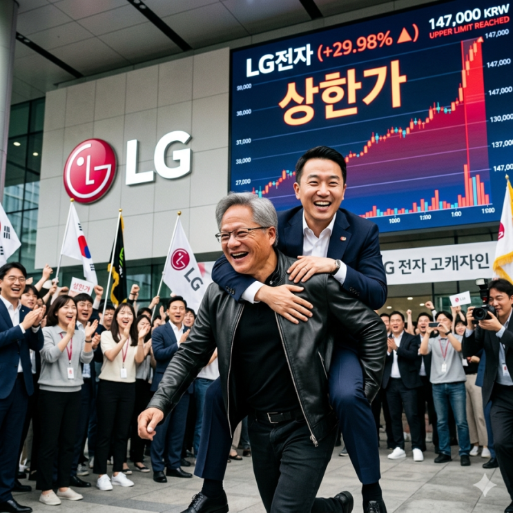  5월 29일 코스피 8476.15 신고가 LG전자 젠슨황 방문 소식에 상한가