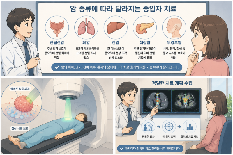 중입자치료는 어떤 암에 사용될까?