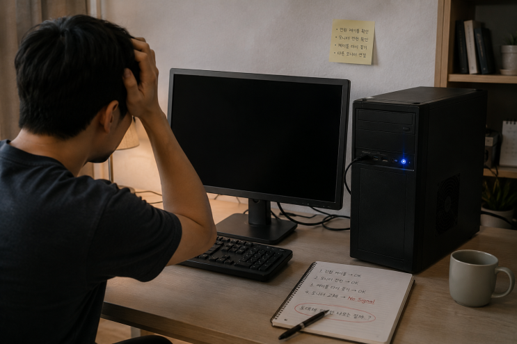  청주컴퓨터수리 화면이 안나온 이유