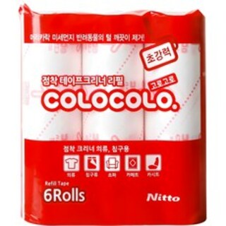 고로고로 초강력 테이프클리너 리필 6개 - 먼지 하나까지 깔끔하게