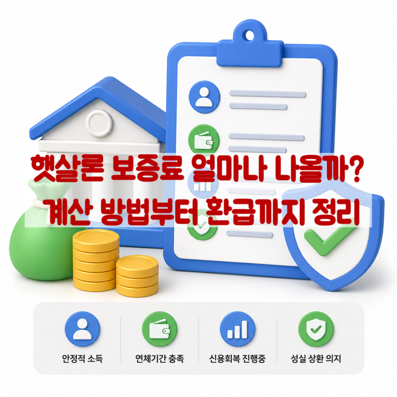 햇살론 보증료 얼마나 나올까? 계산 방법부터 환급까지 정리
