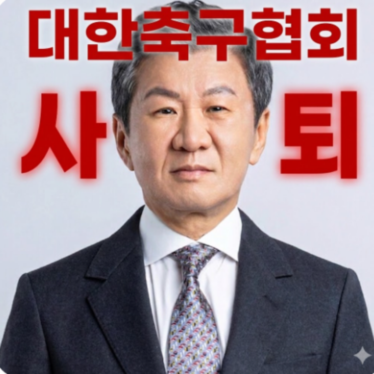 대한민국 축구계 최고의 희소식!! 축구협회 정몽규회장이 북중미월드컵을 끝으로 자진사퇴하겠다고 발표!! 홍명보도 같이 가자!! 월드컵 대한민국은 응원하겠지만 홍명보는 나가자!!