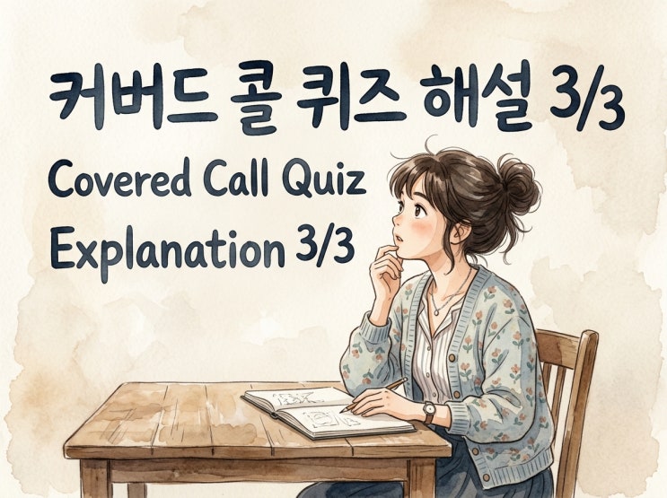  커버드콜 퀴즈 해설 13~20 (총 20문항) - 커버드콜의 본질 편