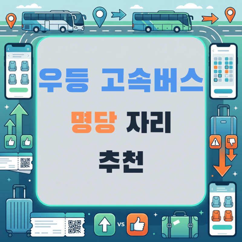 28인승 우등 고속버스 명당자리 추천 : 티머니 GO 예매 시 절대 피해야 할 최악의 좌석은?