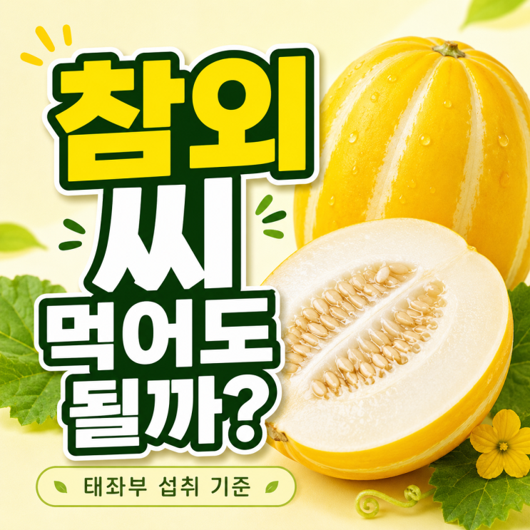  "참외 씨 먹어도 될까?"참외 효능 효과와 씨 태좌부 섭취 기준