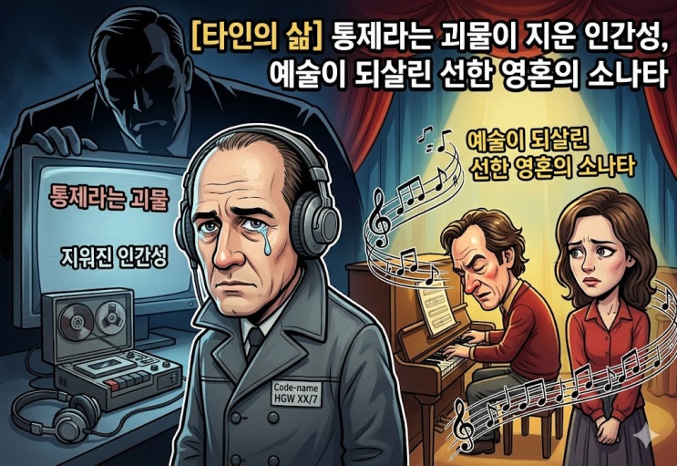  [타인의 삶] 통제라는 괴물이 지운 인간성, 예술이 되살린 선한 영혼의 소나타