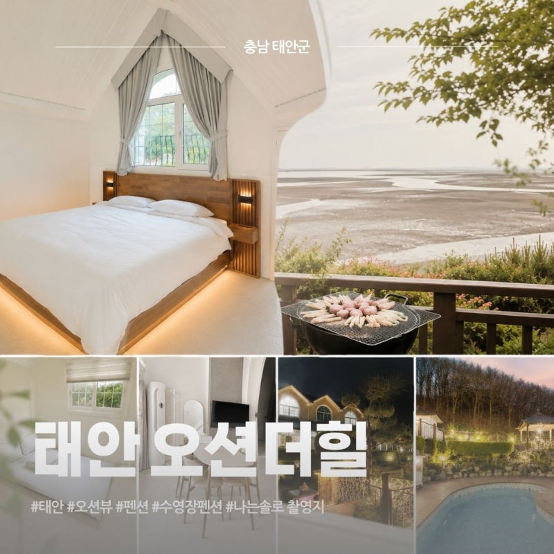 태안 오션뷰 펜션 어디? '오션더힐'