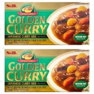  에스앤비골든 카레 중간맛 220g 2개 - 집에서 즐기는 정통 일본 카레