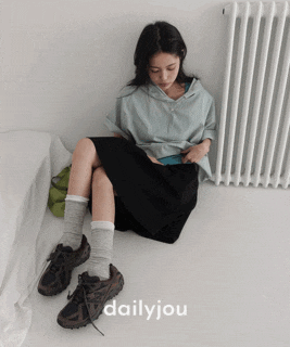  티나 코튼 밴딩 미디 스커트 - 여름 필수 코튼 스커트