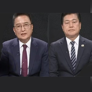 신용한 김영환 충북도지사 후보 TV 토론회서 재정 건전성 의혹 공방