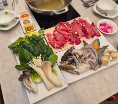 밤일마을맛집 광명샤브샤브 샤브향 광명밤일점