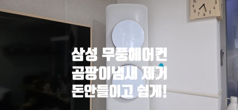 삼성 무풍에어컨 곰팡이 냄새 제거 청소 돈 안들이고 쉽게 없애는 방법