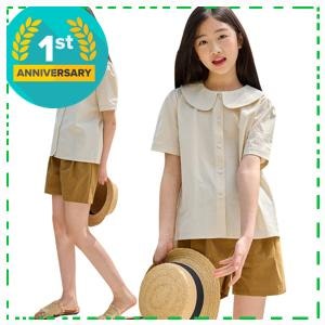 생각보다 괜찮은 티파니주니어블라우스 미니로이 여아동 반팔 블라우스 주니어 추천