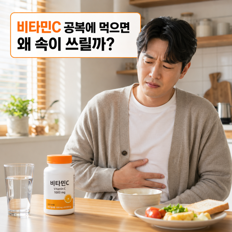 비타민C 공복에 먹으면 왜 속이 쓰릴까? 먹는 시간 정리 및 꿀팁