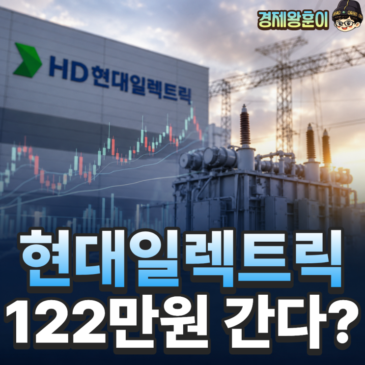  HD현대일렉트릭 주가 전망, 목표가 122만원 왜?