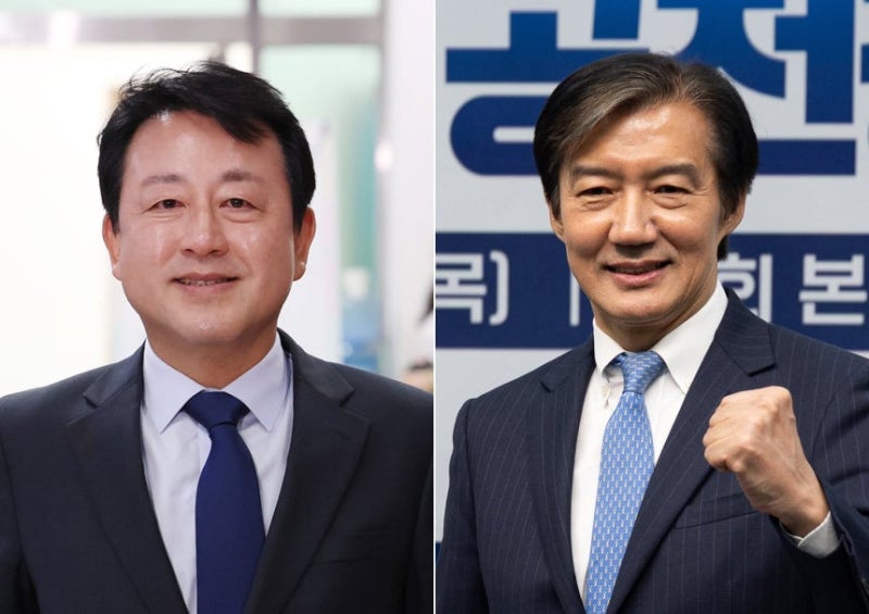"경기 평택을 여론조사 지지율" 더불어민주당 김용남 vs 조국혁신당 조국 국민의힘 유의동, 3%....