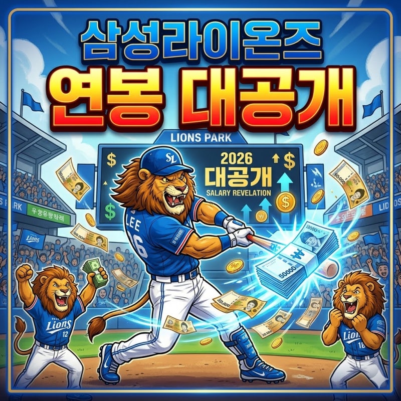 원태인 10억 돌파! 2026 삼성 라이온즈 연봉 대공개 및 팀 내 핵심 지표
