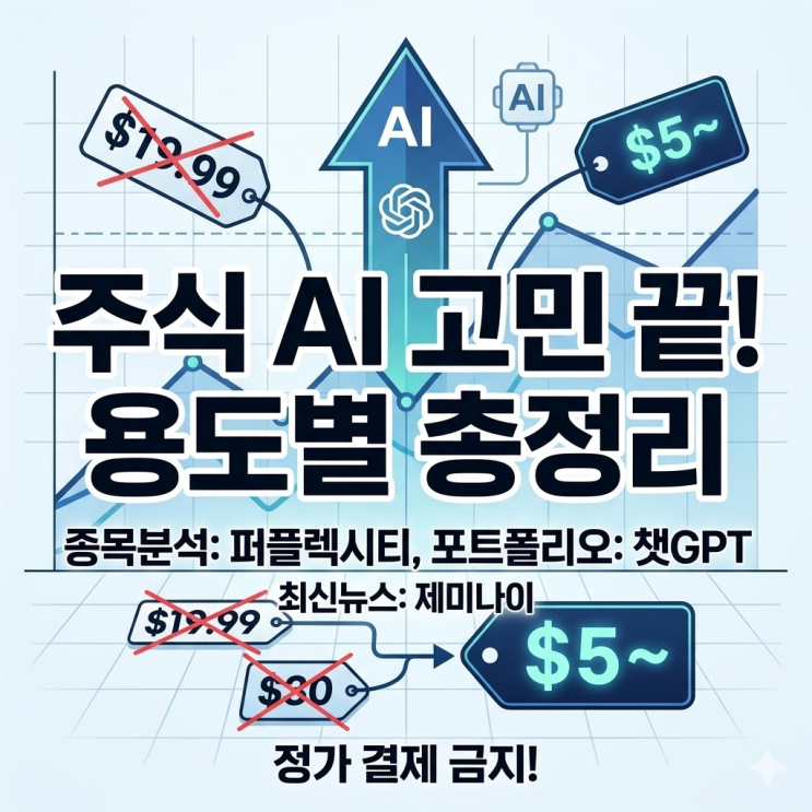  주식 특화 AI 뭐 써야할지 모르는 분들을 위한 용도별 총정리