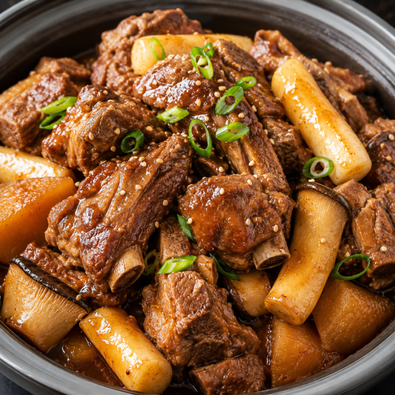 돼지갈비 2kg 황금 레시피  시판 양념 + 수제 양념으로 만드는 압력솥 돼지갈비찜