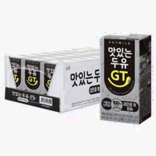  맛있는두유GT 검은콩 깨 칼슘 190ml 24개 - 하루 한 팩 든든한 영양 두유