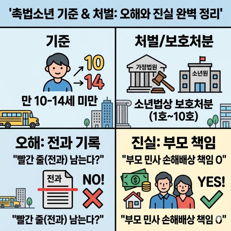  [2026 최신] 촉법소년 기준 나이 및 처벌의 모든 것 (ft. 소년원 전과 팩트체크)