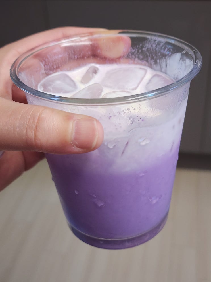 저당인데 이렇게 맛있다고? 요즘 빠진 우베라떼 홈카페 후기