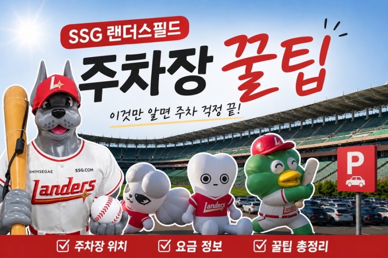 인천 ssg랜더스필드 야구장 _ 주차 꿀팁 | 크림새우 | 문학경기장 | SSG vs 삼성 라이온즈⚾️