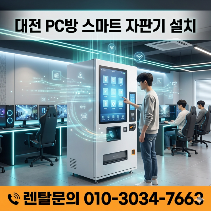  대전 PC방 스마트 자판기 설치, 손님 동선을 고려한 효율적인 매장 관리